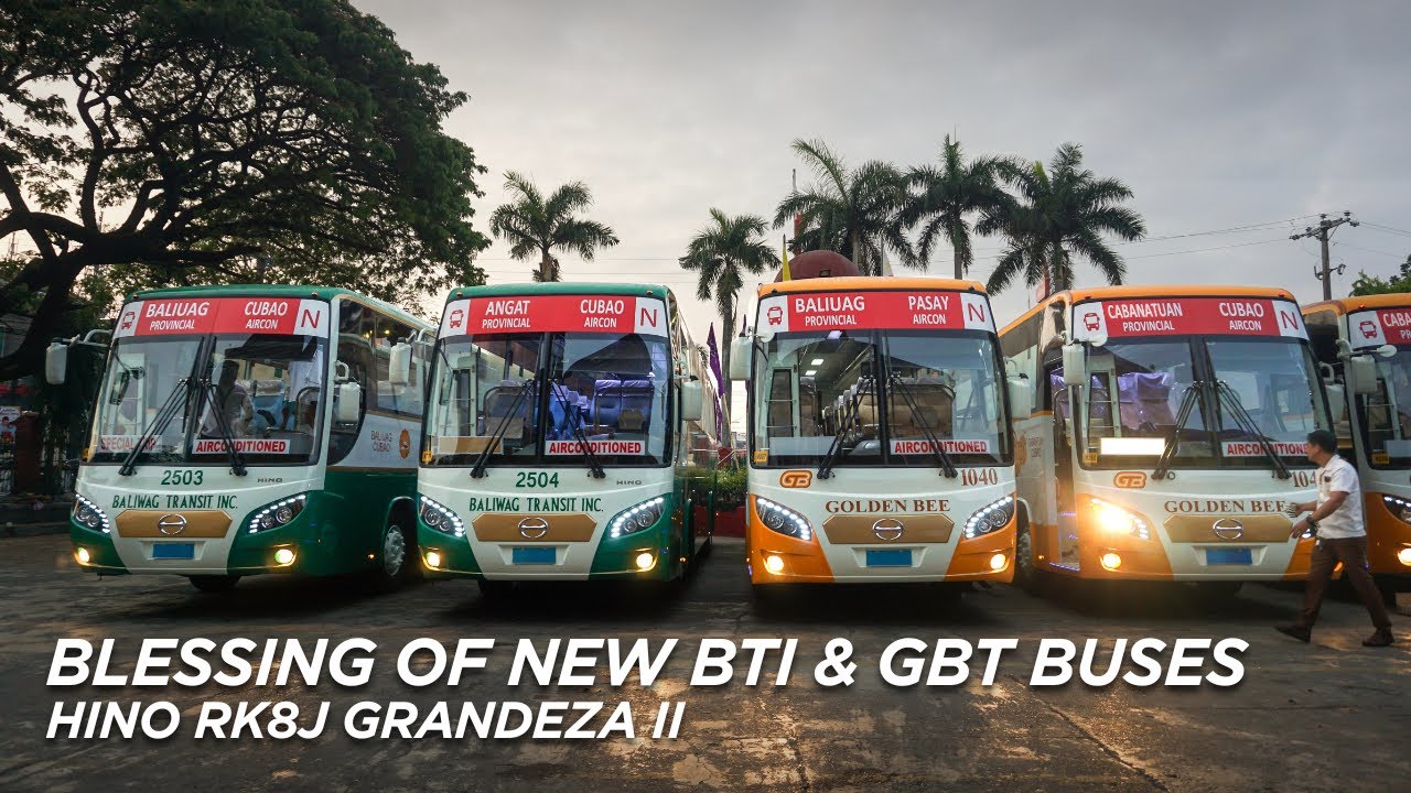 Blessing of New Baliwag Transit & Golden Bee Buses! | Hino RK8J Grandeza II