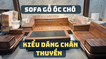 Mẫu Sofa Gỗ Óc Chó Cao Cấp Cho Phòng Khách | Nội Thất Sofa Gỗ Óc Chó