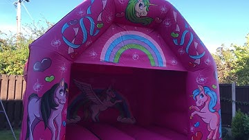 Unicorn Disco bouncy castle.