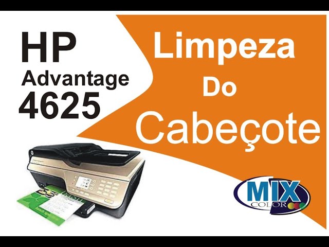 Como Limpar O Cabeçote Impressora HP 4625 4615 Impressao Falhando.