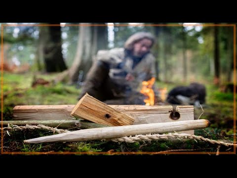 Bow Drill (all natural materials) In Wet Conditions