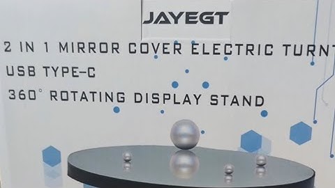 Review: JAYEGT 2 in 1 Motorized Rotating Display Stand