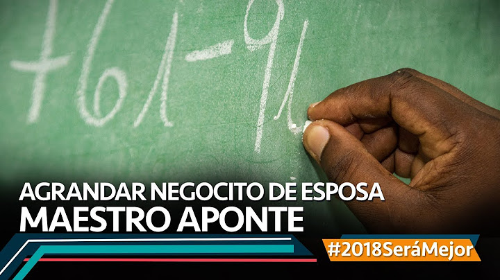 Maestro Aponte. #2018SeráMejor