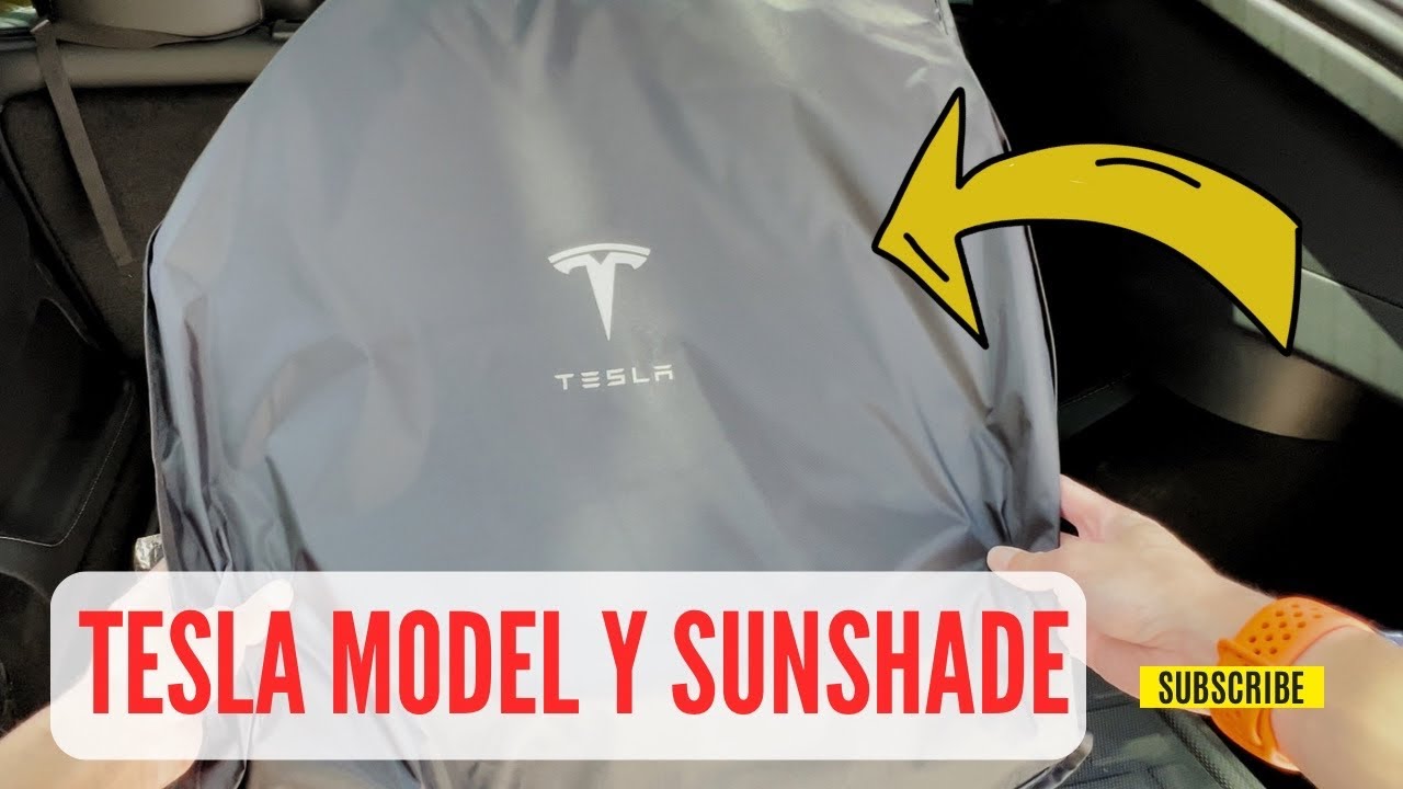This sunshade is one of the easiest I have used 🤩😤 #tesla #modely #t