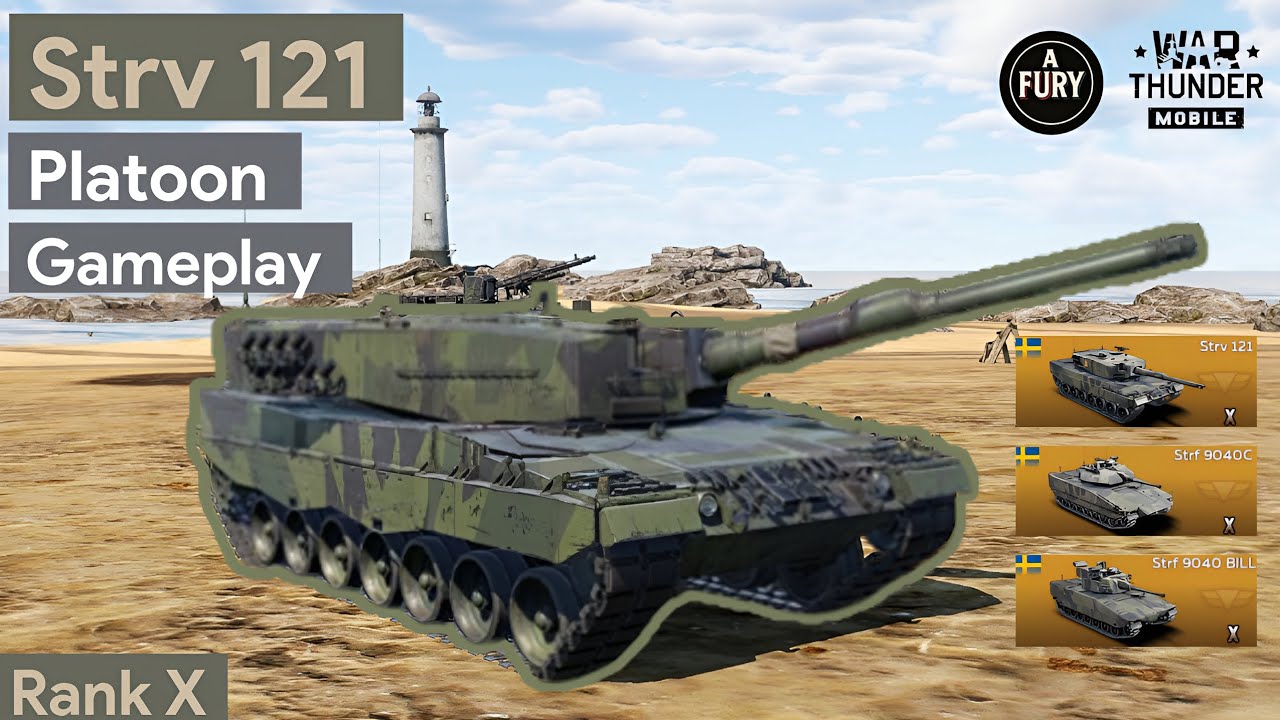 Strv 121 gameplay 😁💥 | War Thunder Mobile - YouTube