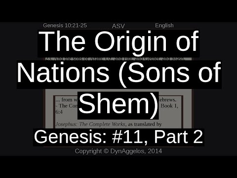 The Origin of Nations (Sons of Shem)