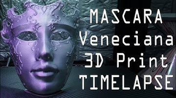 Satisfying Venetian mask 3D Print Timelapse  #87 3d printing technology klipper