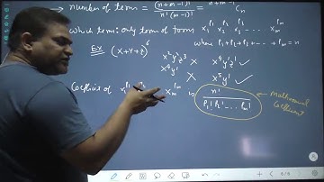 IIT JEE MATHS - BINOMIAL THEOREM - L10 - MULTINOMIAL THEOREM & ITS APPLICATION