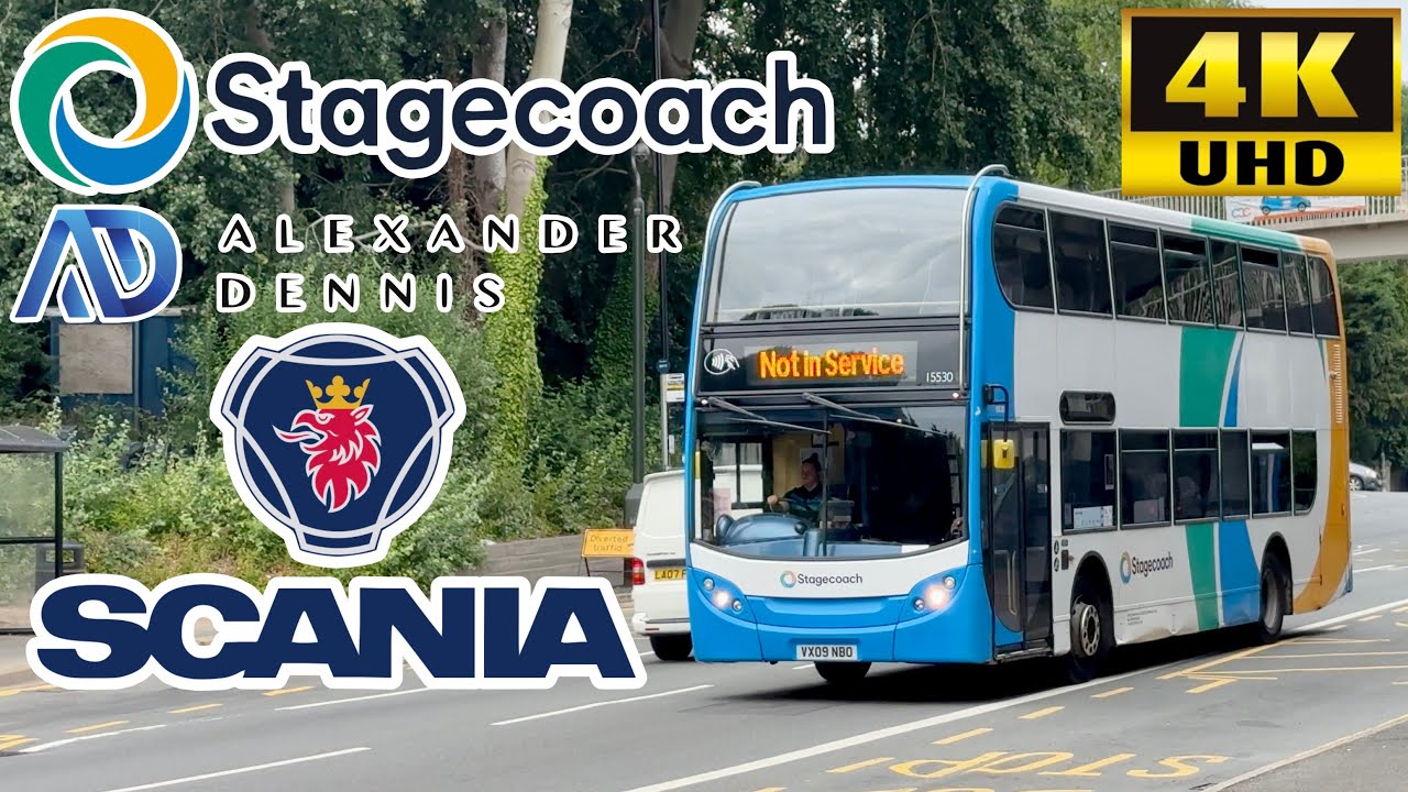 [Stagecoach Bus West: 65 Stroud to Gloucester via Dudbridge, Dursley, Eastington] E400 Scania N230UD