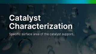 Catalyst Characterization Specific Surface Area Of The Catalyst Support