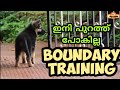 dog training : " boundary training "  Malayalam: വളര്‍ത്തു നായയെ പരിശീലിപ്പിക്കാം : ബൗണ്ടറി training