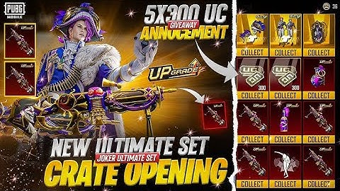 New Ultimate Joker Set Opening😍  New JokerM249 🤡 Crate Opening - Malus Majesty Ultimate Crate Pubg