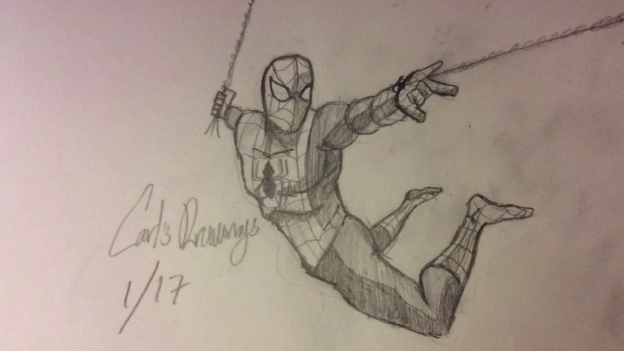 My Drawing of SpiderMan oc  rSpidermanPS4