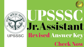 UPSSSC Junior Assistant Revised Answer Key 2020 Released @upsssc.gov.in, Download Here