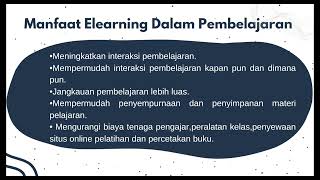Tugas UTS  Teknologi Pendidikan "Pembelajaran Berbasis E Learning" Oleh Dinda Yusmeini (2101020059)