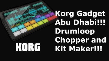 Korg Gadget Tutorial and Demo of the Abu Dhabi Sampler, Beat Chopper, and Drum Machine!!!