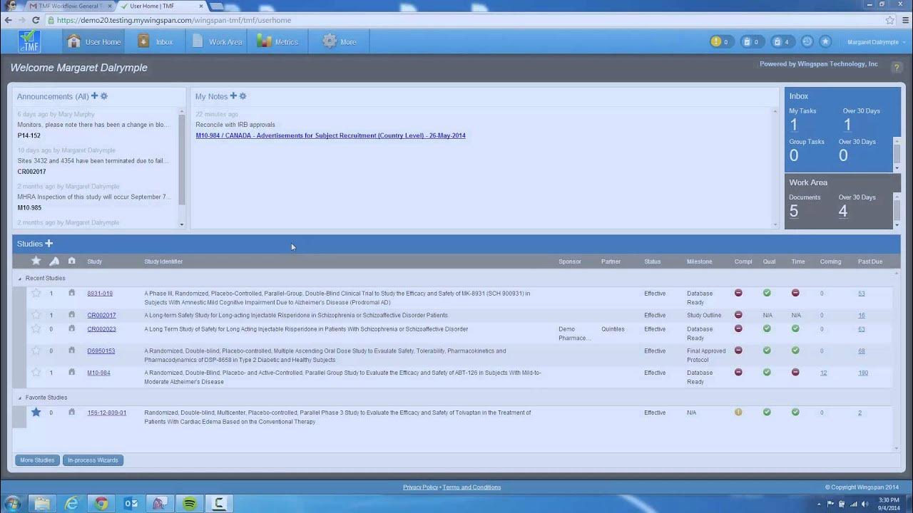A Day In the Life of Wingspan eTMF