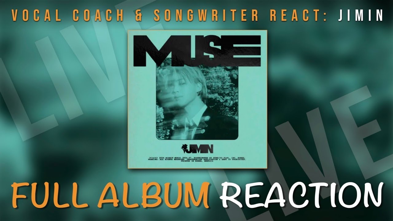 LIVE Full Album Reaction to MUSE by Jimin (BTS) | Vocal Coach & Songwriter React