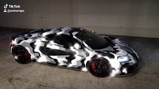 McLaren 570s vinyl wrap camouflage