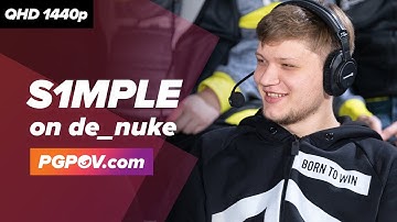 [CSGO POV] s1mple (Natus Vincere) vs NiP / 33-17 / de_nuke // Player Settings in desc.