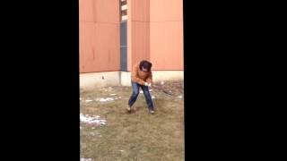 Brown Jacket Dizzy Bat Fail