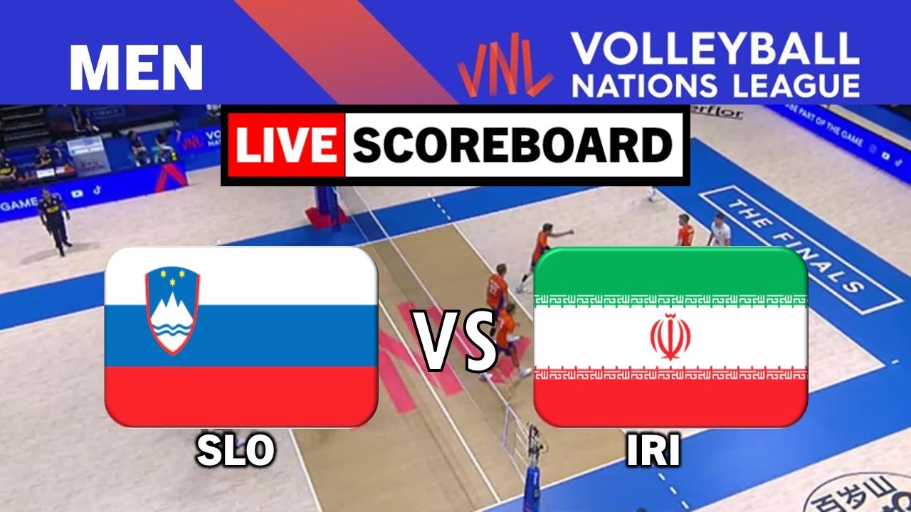 VNL Live SLOVENIA vs IRAN Volleyball Nations League MEN LIVE Scoreboard 