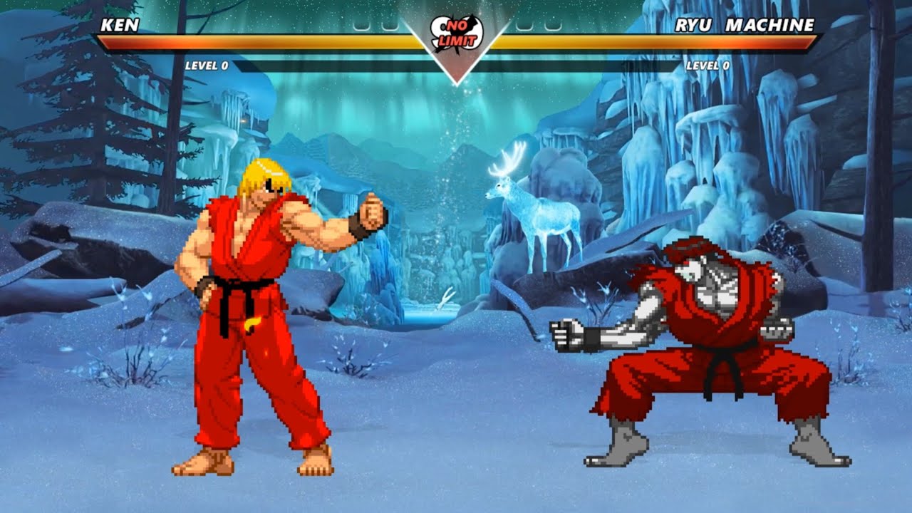 FIRE KEN vs RYU MACHINE - Amazing epic fight battle ! - YouTube