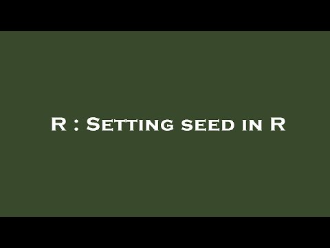 R : Setting