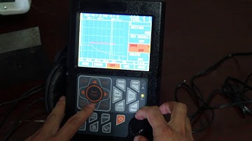 AJR AFD100 Ultrasonic Flaw Detector Straight Probe Calibration and AVG curve making-----2