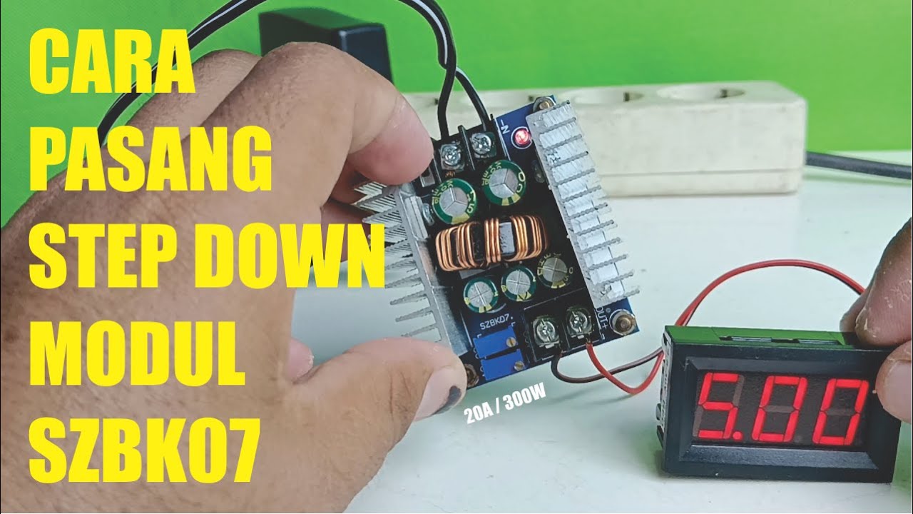 Arduino Control Szbk07 Module CARA PASANG STEP DOWN DC MODUL SZBK07 - YouTube