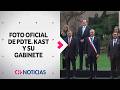 El momento en que el Pdte. Kast se tomó foto ofcial junto a su gabinete en previa de Cuenta Pública