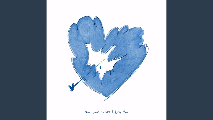 Too Late to Say I Love You (사랑한다고 하긴 너무 늦었나봐요)