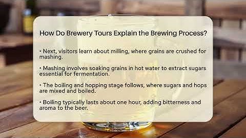 How Do Brewery Tours Explain the Brewing Process? | The Pint Guy