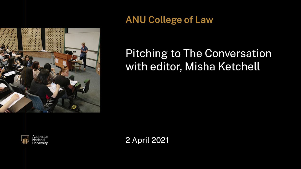 Pitching To The Conversation With Editor Misha Ketchell Youtube