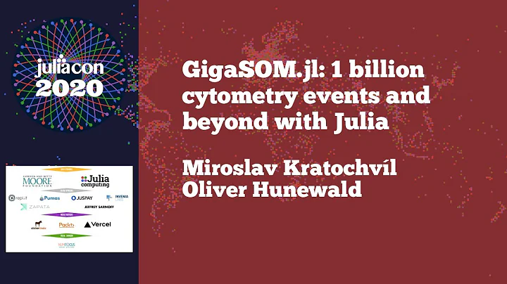 JuliaCon 2020 | GigaSOM.jl: 1 billion cytometry events and beyond with Julia | Miroslav Kratochvl