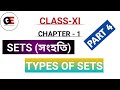 CLASS 11 MATHS|| TYPES OF SETS IN ASSAMESE||CHAPTER-1||SETS||সংহতি||HS 1ST YEAR||AHSEC||PART 4