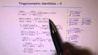 Trigonometric Identities Worksheet 2 Trigonometric Identities Worksheet 2