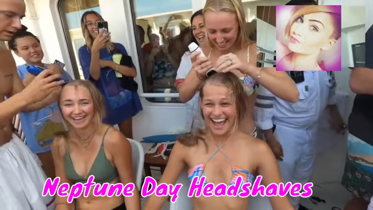 Girls shaved their heads during Neptune Day 😍