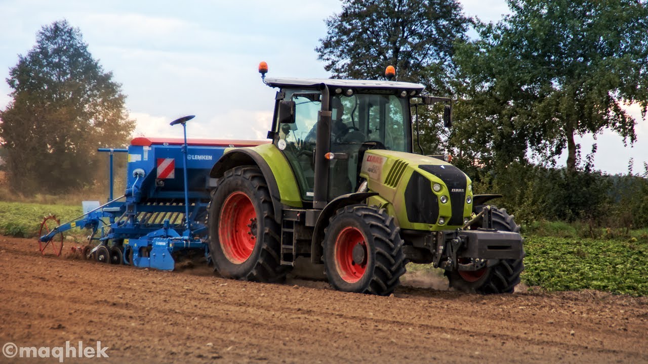 Siew zbóż ozimych Claas Arion Lemken Zirkon Lemken Saphir