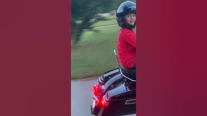 Grayson riding with Papa