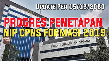 PENETAPAN NIP CPNS 2019 SEMUA KANREG BKN (update#10) per 15/12/2020