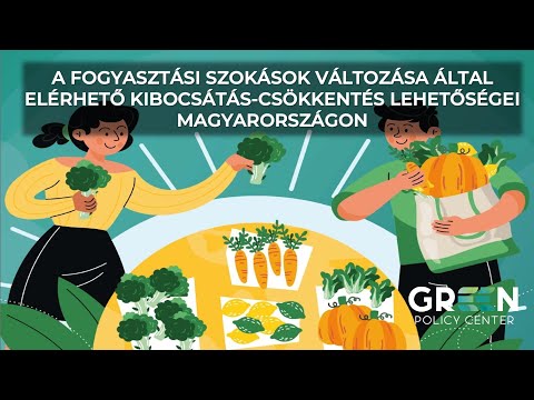 A fogyasztási szokások változása által elérhető ÜHG kibocsátás csökkentés lehetőségei Magyarországon