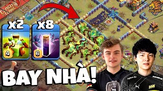 Thần chú Dơi và Tăng Trưởng Thôi Bay Nhà Max TH16 CỰC DỊ Clash of clans | Akari Gaming