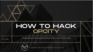 HOW TO HACK OPCITY and get more leads