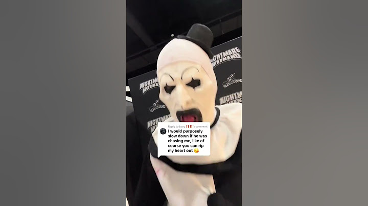 Art the Clown responds to funny fan comment #terrifier