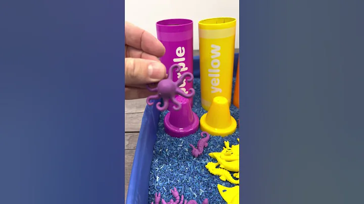Purple Ocean Animals! Learn Colors with Toys for Kids 🐙💜