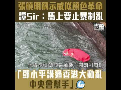 【短片】【請即停止暴力示威】譚耀宗引述張曉明指︰ 當前必須「止暴制亂」、示威已變質、批美國插手事件