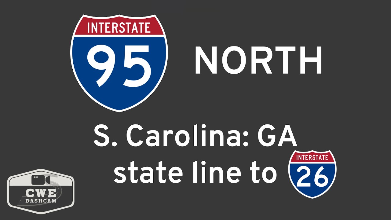 Driving I-95 North in South Carolina from the GA state line to I-26: Construction has started!