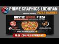 How to Design Pizza Restaurant Banner Design in CorelDRAW | Free CDR File Download