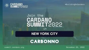 Cardano Summit NYC 2022: Carbonno